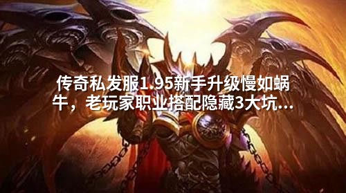 传奇私发服1.95新手升级慢如蜗牛，老玩家职业搭配隐藏3大坑！