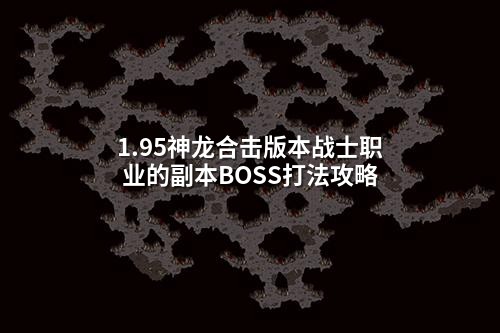 1.95神龙合击版本战士职业的副本BOSS打法攻略