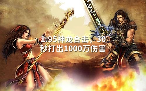 1.95神龙合击，30秒打出1000万伤害
