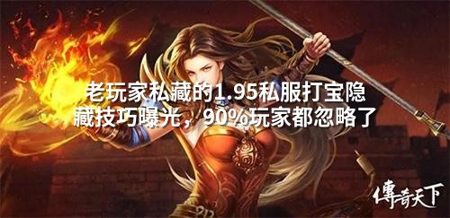 老玩家私藏的1.95私服打宝隐藏技巧曝光，90%玩家都忽略了